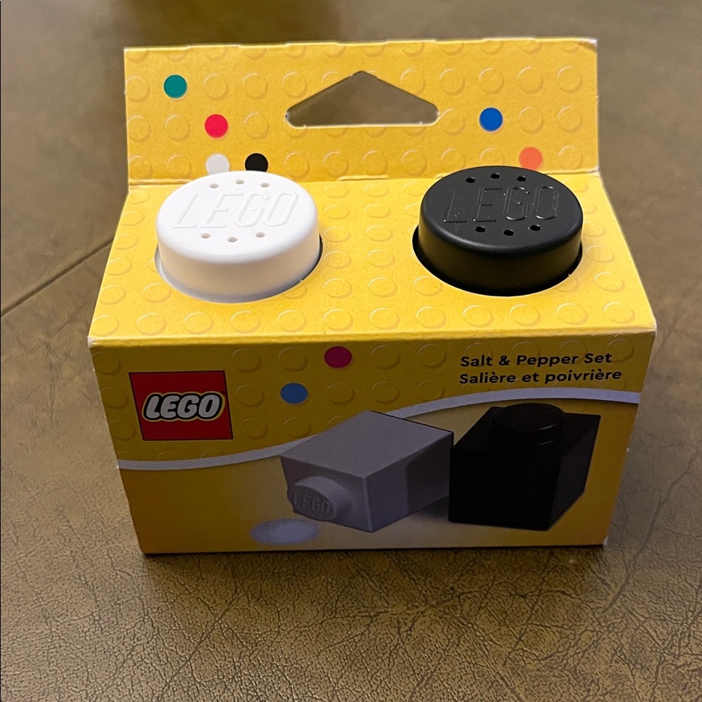 LEGO Black and White Salt & Pepper Shakers